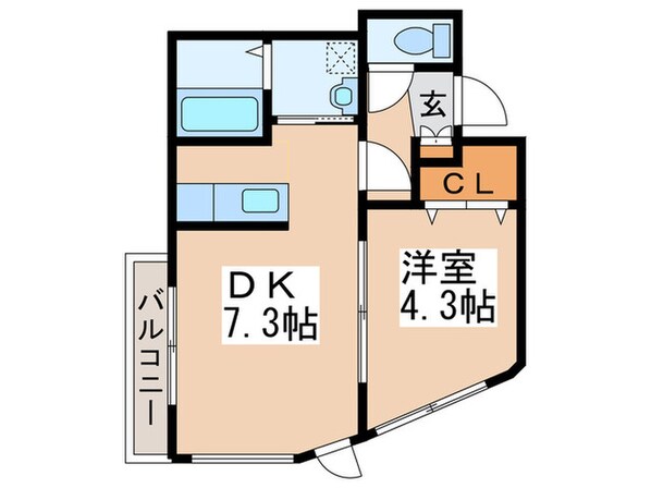 ラポム美園の物件間取画像